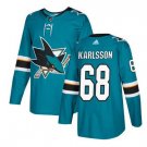 Melker Karlsson #68 San Jose Sharks Player Men's Jersey Blue