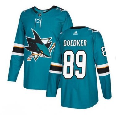 Mikkel Boedker #89 San Jose Sharks Player Men's Jersey Blue