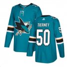 Chris Tierney #50 San Jose Sharks Player Men's Jersey Blue