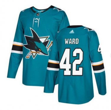 Joel Ward #42 San Jose Sharks Player Men's Jersey Blue