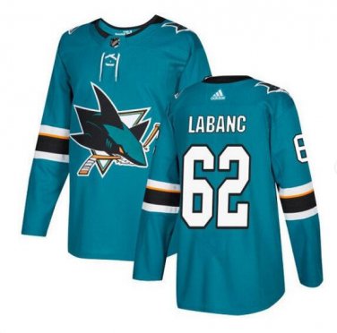 Kevin Labanc #62 San Jose Sharks Player Men's Jersey Blue