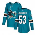 Brandon Mashinter #53 San Jose Sharks Player Men's Jersey Blue