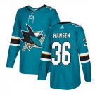 Jannik Hansen #36 San Jose Sharks Player Men's Jersey Blue