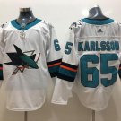 Erik Karlsson #65 San Jose Sharks Player Men's Jersey White