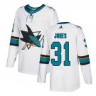 Martin Jones #31 San Jose Sharks Player Men's Jersey White