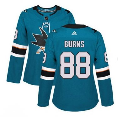 Brent Burns #88 San Jose Sharks Home Women's Jersey Green