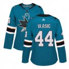 Marc-Edouard Vlasic #44 San Jose Sharks Home Women's Jersey Green
