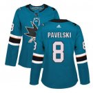 Joe Pavelski #8 San Jose Sharks Home Women's Jersey Green