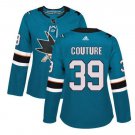 Logan Couture #39 San Jose Sharks Home Women's Jersey Teal