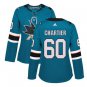 Rourke Chartier #60 San Jose Sharks Home Women's Jersey Green