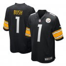 Devin Bush #1 Pittsburgh Steelers 2019 Draft First Round Pick Game Jersey Black