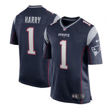 N'Keal Harry #1 New England Patriots 2019 Draft First Round Pick Game Jersey Navy