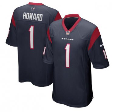 Tytus Howard #1 Houston Texans 2019 Draft First Round Pick Game Jersey Navy