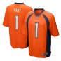 Noah Fant #1 Denver Broncos 2019 Draft First Round Pick Game Jersey Orange