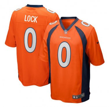 Drew Lock #0 Denver Broncos 2019 Draft First Round Pick Game Jersey Orange