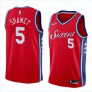 Landry Shamet #5 Philadelphia 76ers Swingman Jersey Men's Red Statement Edition