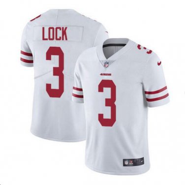 Drew Lock #3 San Francisco 49ers 2019 Draft Limited Player Men's Jersey White