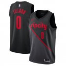 Damian Lillard #0 Portland Trail Blazers 2018/19 Swingman Jersey City Edition Black Size XXL