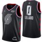 Damian Lillard #0 Portland Trail Blazers 2019 All-Star Men's Jersey Black Size M