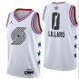 Damian Lillard #0 Portland Trail Blazers 2019 All-Star Men's Jersey White Size XXL