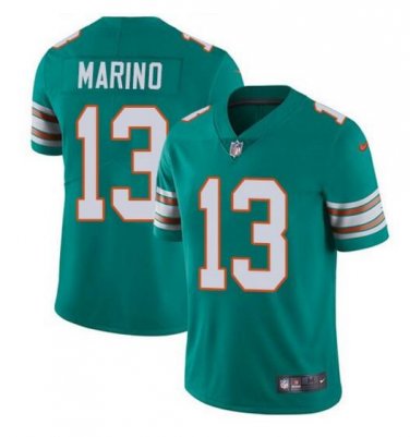 Dan Marino #13 Miami Dolphins Rush Limited Player Jersey Men's Aqua