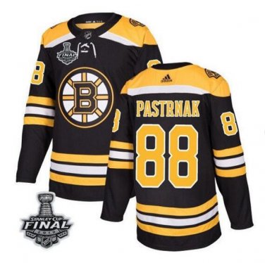David Pastrnak #88 Boston Bruins 2019 Stanley Cup Final Player Men's Jersey Black