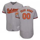 Custom Baltimore Orioles Flex Base Collection Men's Jersey Gray M L XL XXL XXXL