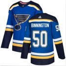 Jordan Binnington #50 St. Louis Blues Player Men's Jersey Blue Size XXXL