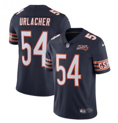 Brian Urlacher #54 Chicago Bears 100th Season Retired Limited Player Jersey Men's Navy Size XL