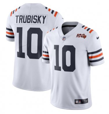Mitchell Trubisky #10 Chicago Bears 2019 100th Season Alternate Classic Limited Jersey Youth White