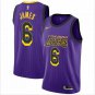 LeBron James #6 Los Angeles Lakers 2019/20 Swingman Men's Jersey City Edition Purple Size XXL