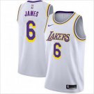 LeBron James #6 Los Angeles Lakers 2019/20 Swingman Men's Jersey White Association Edition Size M
