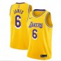 LeBron James #6 Los Angeles Lakers 2019/20 Swingman Men's Jersey Gold Icon Edition Size M