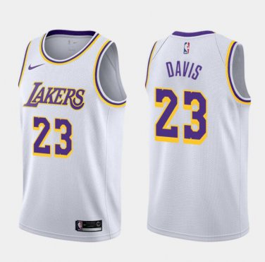 Anthony Davis #23 Los Angeles Lakers 2019/20 Swingman Men's Jersey White Edition Size XXL