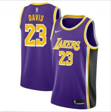 Anthony Davis #23 Los Angeles Lakers 2019/20 Swingman Men's Jersey Purple Statement Edition Size XL
