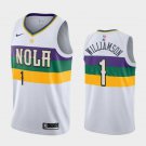 Zion Williamson #1 New Orleans Pelicans 2019/20 Men's Swingman Jersey City Edition White Size S