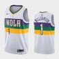 Zion Williamson #1 New Orleans Pelicans 2019/20 Swingman Men's Jersey City Edition White Size XXL