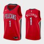 Zion Williamson #1 New Orleans Pelicans Swingman Men's Jersey Red - Association Size L