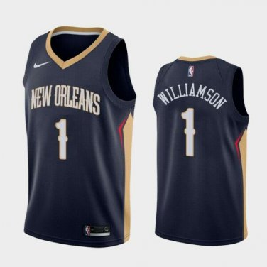 Zion Williamson #1 New Orleans Pelicans Swingman Men's Jersey Navy - Association Size M