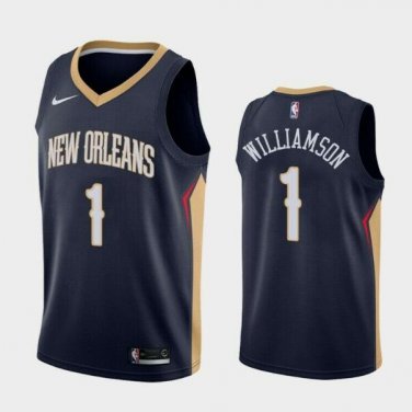 Zion Williamson #1 New Orleans Pelicans Swingman Men's Jersey Navy - Association Size XXL
