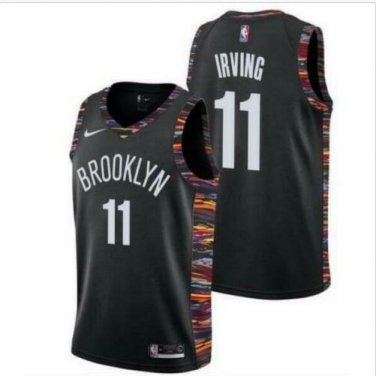 Kyrie Irving #11 Brooklyn Nets 2019/20 Swingman Jersey City Edition Black Size M