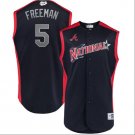 Freddie Freeman #5 National League 2019 All-Star Game Workout Player Jersey Navy