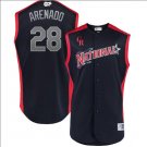 Nolan Arenado #28 National League 2019 All-Star Game Workout Player Jersey Navy