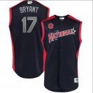 Kris Bryant #17 National League 2019 All-Star Game Workout Player Jersey Navy