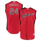 Gary Sanchez #24 American League 2019 All-Star Game Workout Player Jersey Red
