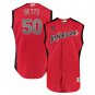 Mookie Betts #50 American League 2019 All-Star Game Workout Player Jersey Red
