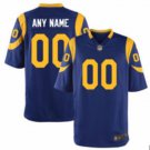 Custom Los Angeles Rams Royal Blue Jersey for Men Size XXXL