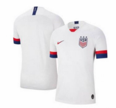 Custom 2019 USA Home White Jersey for Men Size XL
