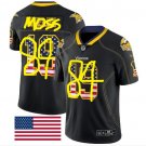 Randy Moss #84 Minnesota Vikings Limited Player Jersey Men's Black USA Flag
