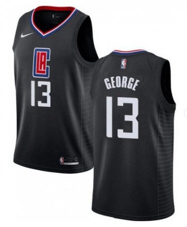 Paul George #13 LA Clippers 2019/20 Swingman Jersey Men's Black Size XL